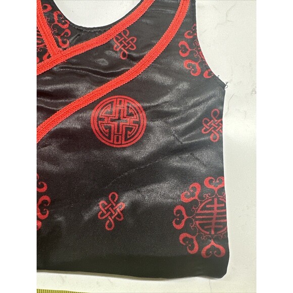 Asian Handbag Red Zipper Purse Oriental Cheongsam Dress - Picture 5 of 10